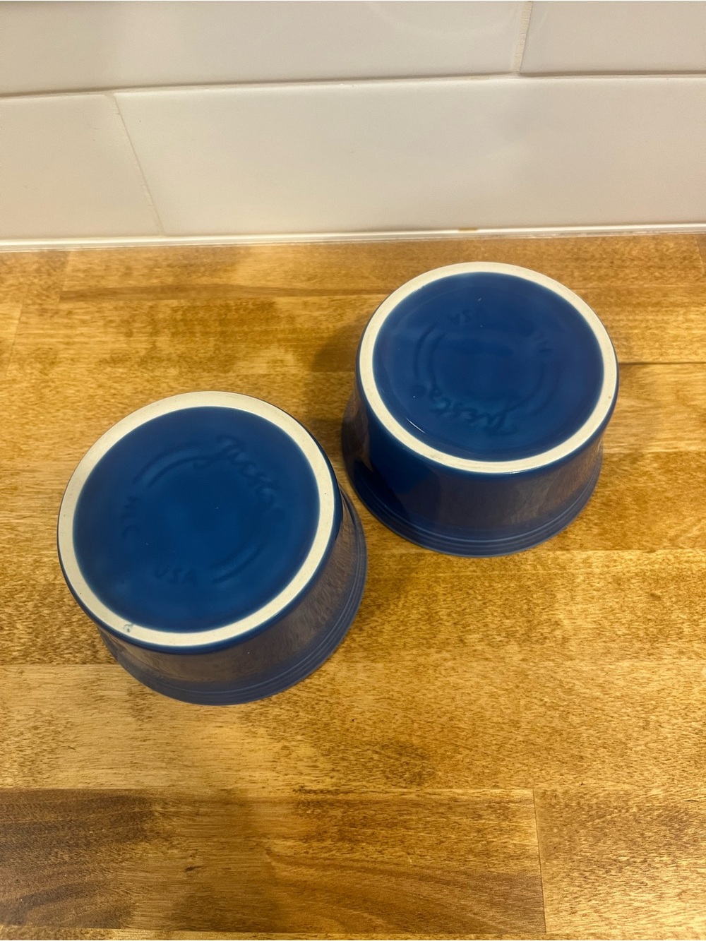 Fiestaware Blue Ramekin Set (2) - Picture 3 of 4